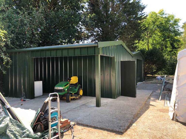 6m x 6m 20ft x20ft insulated steel workshop